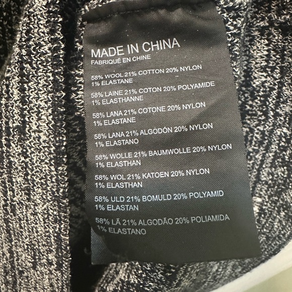 Club Monaco Black Marled Wool Dress XS - Picture 5 of 5